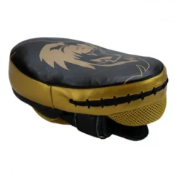 Super Pro Combat Gear Curved Lederen Handpads - Zwart / Goud