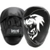 Super Pro Combat Gear Curved PU Handpads - Zwart / Wit
