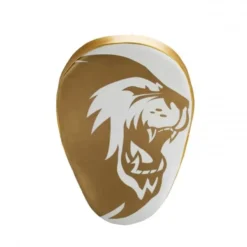 Super Pro Combat Gear Curved PU Handpads - Wit / Goud