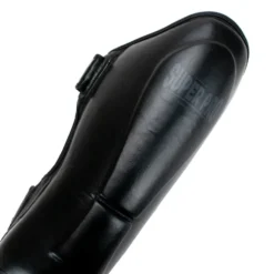 Super Pro Combat Gear Guardian Lederen Scheenbeschermers - Zwart