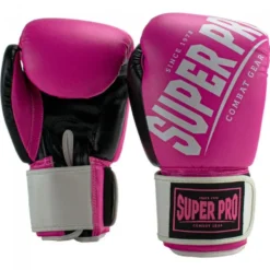 Super Pro Combat Gear Rebel (Kick)Bokshandschoenen - Roze/Wit