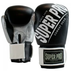Super Pro Combat Gear Rebel (Kick)Bokshandschoenen - Zwart/Wit