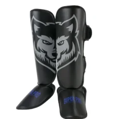 Super Pro Combat Gear Scheenbeschermer Kids Wolf - Zwart/Grijs