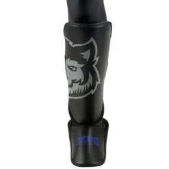 Super Pro Combat Gear Scheenbeschermer Kids Wolf - Zwart/Grijs