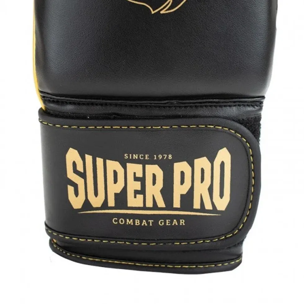 Super Pro Combat Gear Victor Bokszakhandschoenen - Zwart/Goud