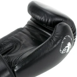 Super Pro Combat Gear Warrior Lederen (Kick)Bokshandschoenen - Zwart/Wit