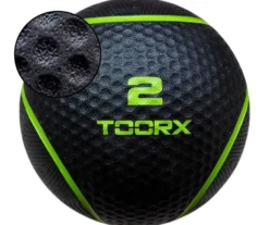 Toorx Fitness Medicine Ball - Zwart/Groen - 2 kg
