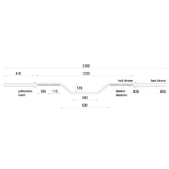 Toorx Professional OB Offset Bar Halterstang - 220 cm
