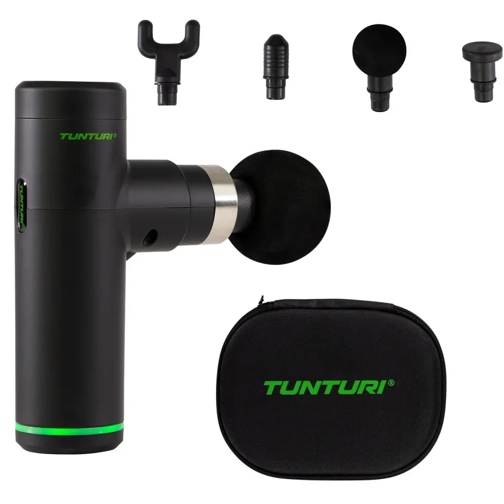 Tunturi Massage Gun Mini - Massage Gun - 4 opzetstukken