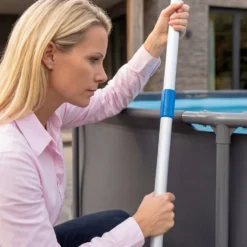 VirtuFit Aluminium Telescoopsteel voor Zwembadnetten, Borstels, Stofzuigers en overige accessoires
