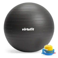 VirtuFit Anti-Burst Fitnessbal Pro - Gymbal - Swiss Ball - met Pomp - Zwart - 75 cm