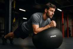 VirtuFit Anti-Burst Fitnessbal Pro - Gymbal - Swiss Ball - met Pomp - Zwart - 75 cm