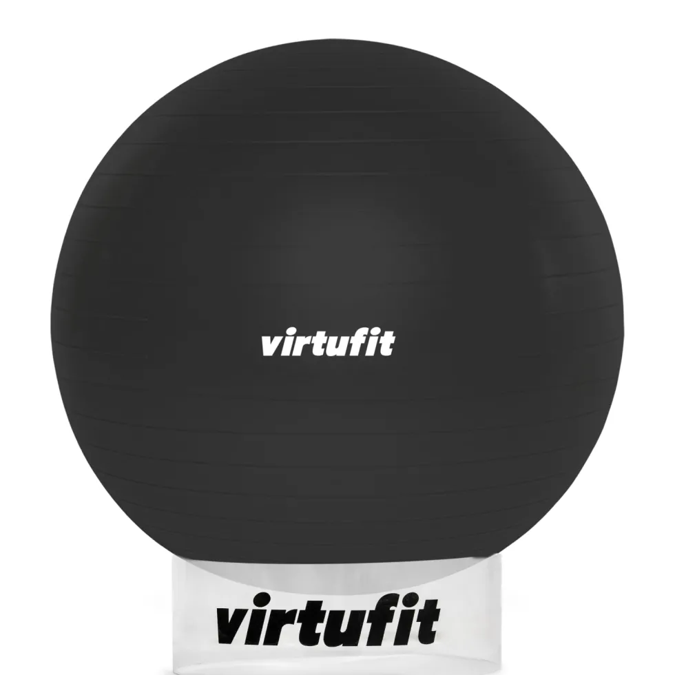 VirtuFit Anti-Burst Fitnessbal Pro met Balhouder - Grijs - 75 cm