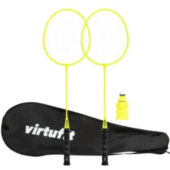 VirtuFit Badminton Set - 2 Rackets - 3 shuttles - Inclusief draagtas
