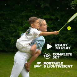 VirtuFit Badminton Set - 2 Rackets - 3 shuttles - Inclusief draagtas