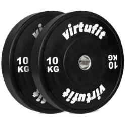 VirtuFit Bumper Plate - Olympische Halterschijf van Rubber - 50 mm - set 2 x 10 kg