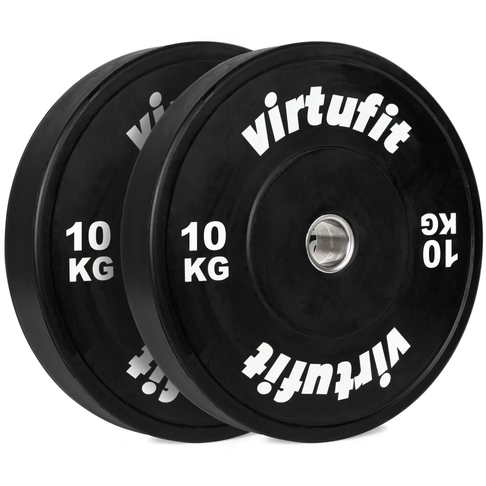 VirtuFit Bumper Plate - Olympische Halterschijf van Rubber - 50 mm - set 2 x 10 kg