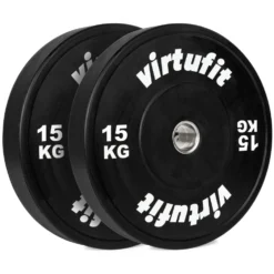VirtuFit Bumper Plate - Olympische Halterschijf van Rubber - 50 mm - set 2 x 15 kg