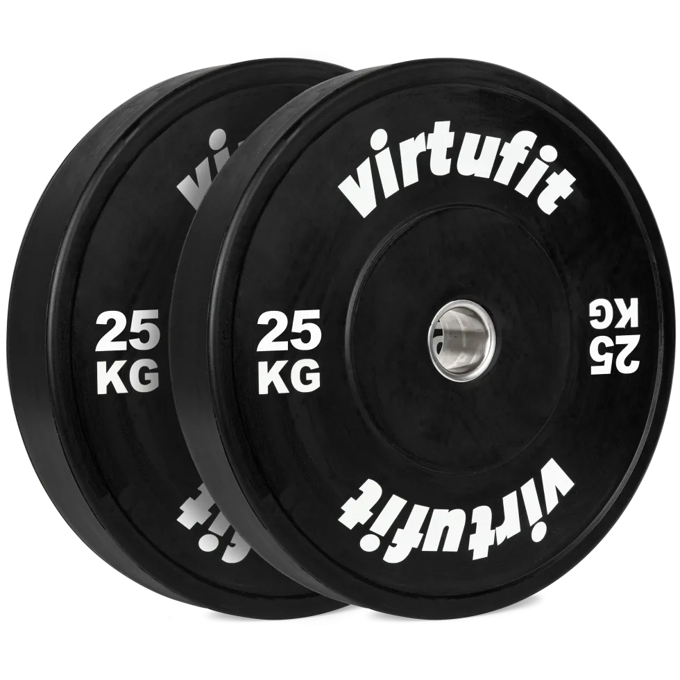 VirtuFit Bumper Plate - Olympische Halterschijf van Rubber - 50 mm - set 2 x 25 kg
