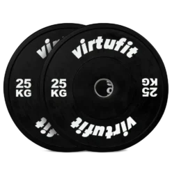 VirtuFit Bumper Plate - Olympische Halterschijf van Rubber - 50 mm - set 2 x 25 kg