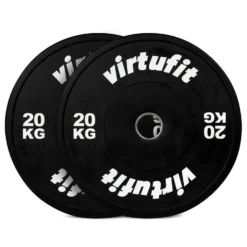 VirtuFit Bumper Plate Set - Olympische Halterschijven van Rubber - 100 kg