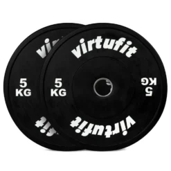 VirtuFit Bumper Plate Set - Olympische Halterschijven van Rubber - 100 kg