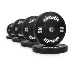 VirtuFit Bumper Plate Set - Olympische Halterschijven van Rubber - 100 kg