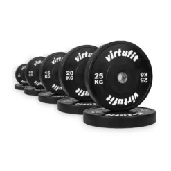 VirtuFit Bumper Plate Set - Olympische Halterschijven van Rubber - 150 kg