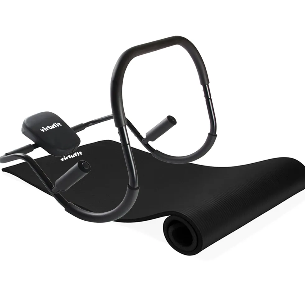 VirtuFit Combideal: Buikspiertrainer + NBR Fitnessmat