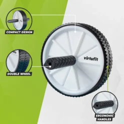 VirtuFit Dubbel Buikspierwiel - Ab Wheel