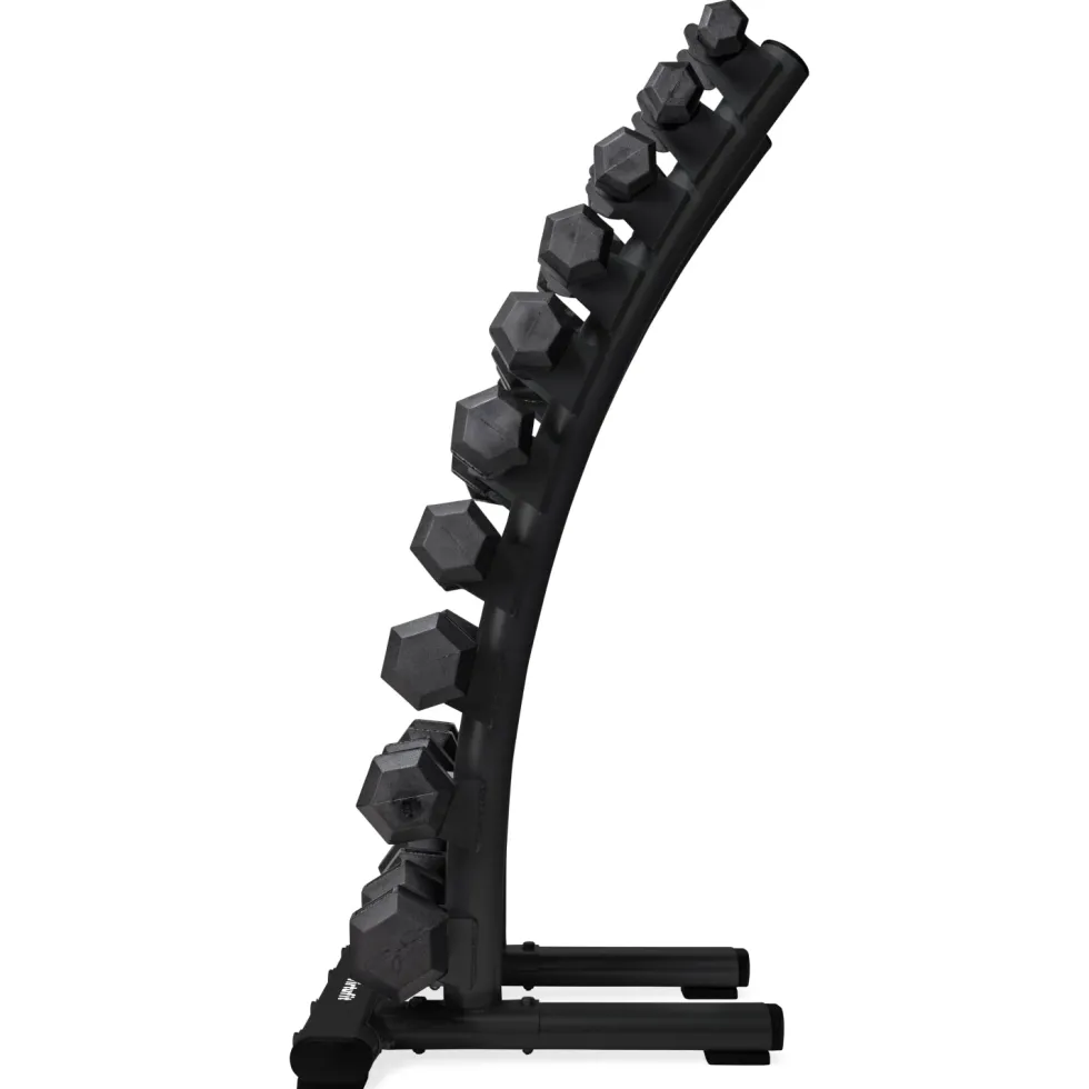VirtuFit Dumbbellrek staand Deluxe + Hexa Dumbbells 1 t/m 10 kg