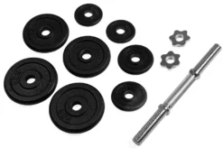 VirtuFit Dumbbellset Pro - Verstelbare Halterset - Gietijzer - 2 x 15 kg