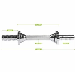 VirtuFit Dumbbellstang met Schroefsluiting - 30 mm