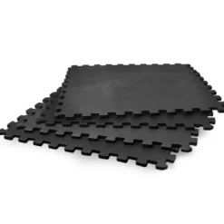 VirtuFit Fitness Puzzelmat – 4-delige Vloermat – 120×120 cm – Zwart