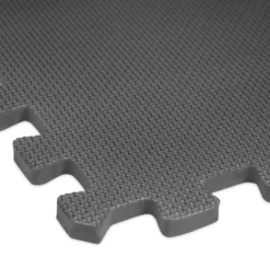 VirtuFit Fitness Puzzelmat – 4-delige Vloermat – 120×120 cm – Zwart
