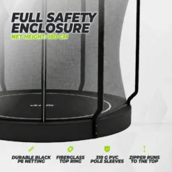 VirtuFit Flatground Trampoline 251 cm Inclusief Veiligheidsnet