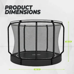VirtuFit Flatground Trampoline 305 cm Inclusief Veiligheidsnet