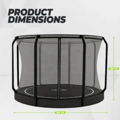VirtuFit Flatground Trampoline 366 cm - inclusief veiligheidsnet