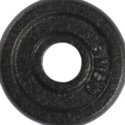 VirtuFit Gietijzeren Halterschijf - Halter gewicht - 30 mm - 0.5 kg - Zwart - Set van 2