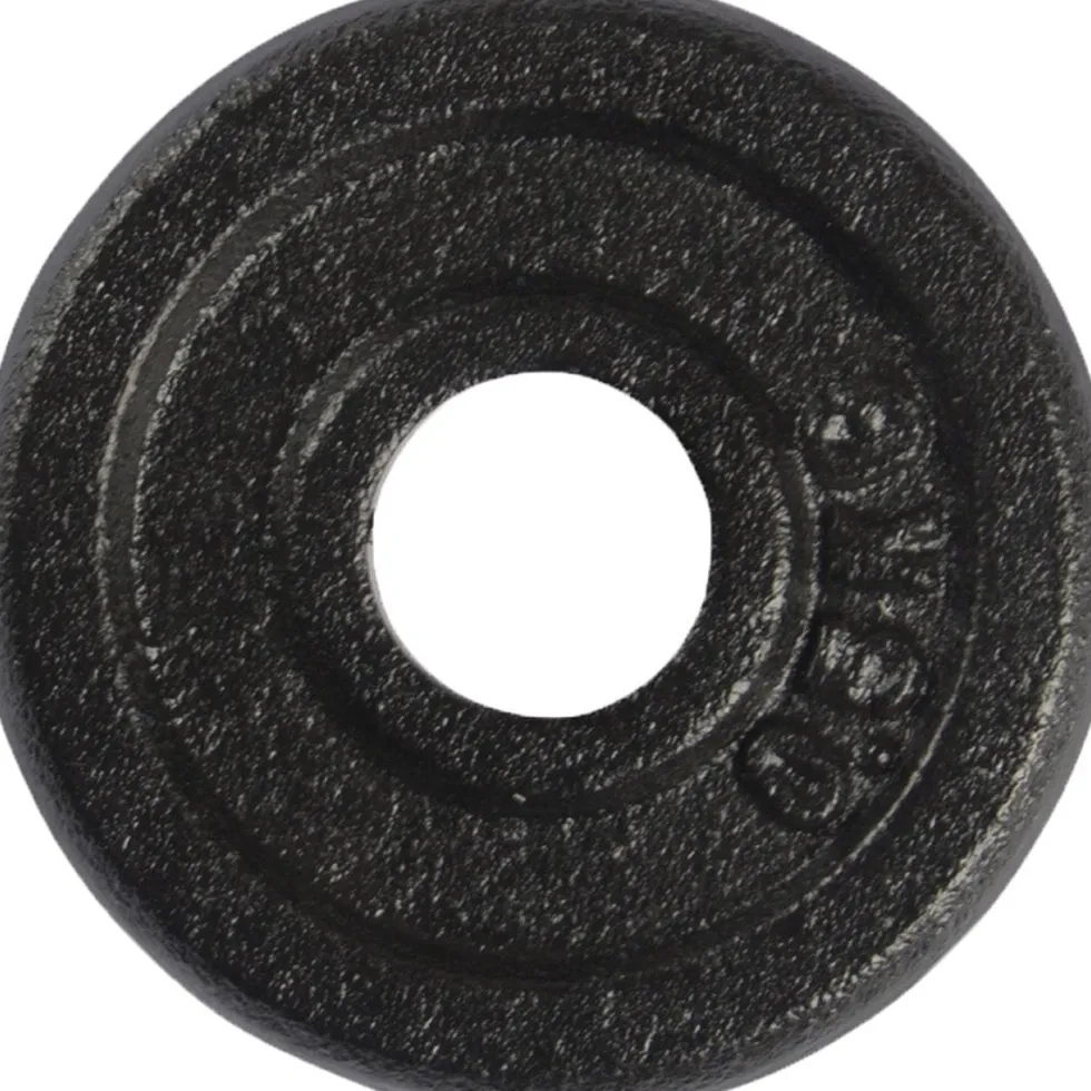 VirtuFit Gietijzeren Halterschijf - Halter gewicht - 30 mm - 0.5 kg - Zwart - Set van 2
