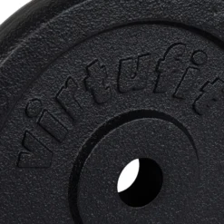 VirtuFit Gietijzeren Halterschijf - Halter gewicht - 30 mm - 20 kg - Zwart
