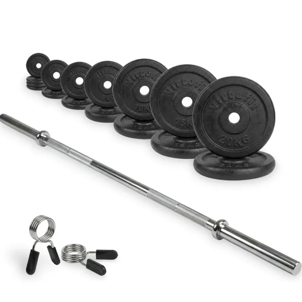 VirtuFit Gietijzeren Halterset - 120kg