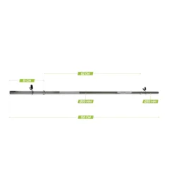 VirtuFit Halterstang - 120 cm - Veerclipsluiting - 30 mm