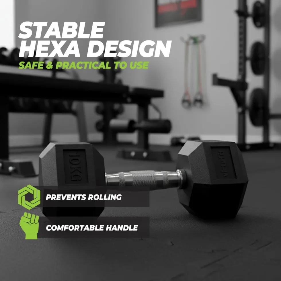 VirtuFit Hexa Dumbbell Pro - 32,5 kg - Per Stuk