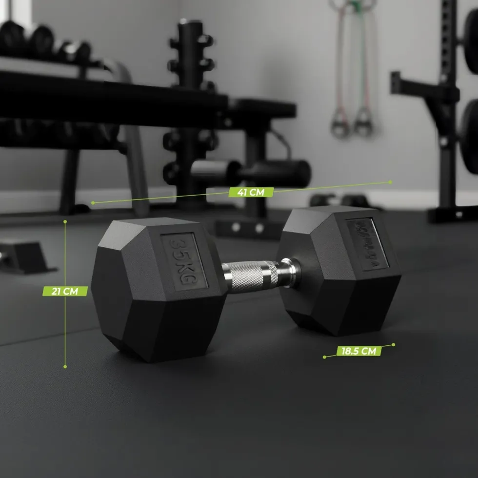 VirtuFit Hexa Dumbbell Pro - 35 kg - Per Stuk