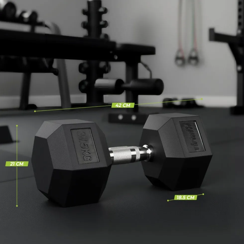 VirtuFit Hexa Dumbbell Pro - 37,5 kg - Per Stuk
