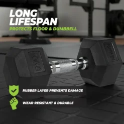 VirtuFit Hexa Dumbbell Pro Set - 2 x 17,5 kg