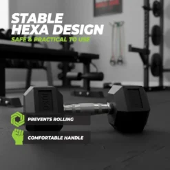 VirtuFit Hexa Dumbbell Pro Set - 2 x 17,5 kg