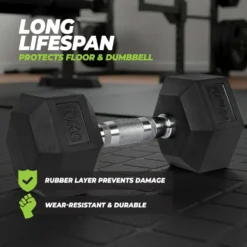 VirtuFit Hexa Dumbbell Pro Set - 2 x 4 kg