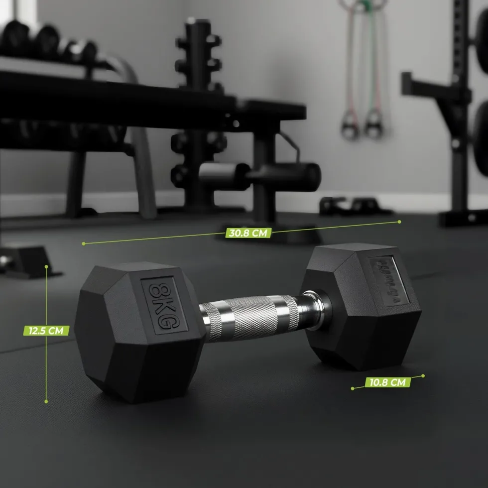 VirtuFit Hexa Dumbbell Pro Set - 2 x 8 kg
